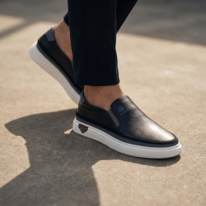SNICKERS UOMO SLIP-ON IN PELLE