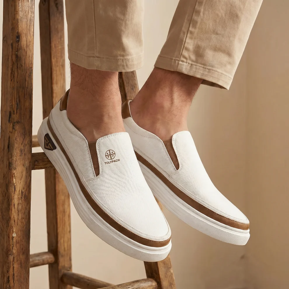 SNICKERS UOMO SLIP-ON IN PELLE